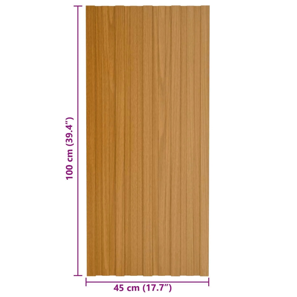 Pannello per tetto 36 pcs Naturale 100 x 45 cm Acciaio zincato