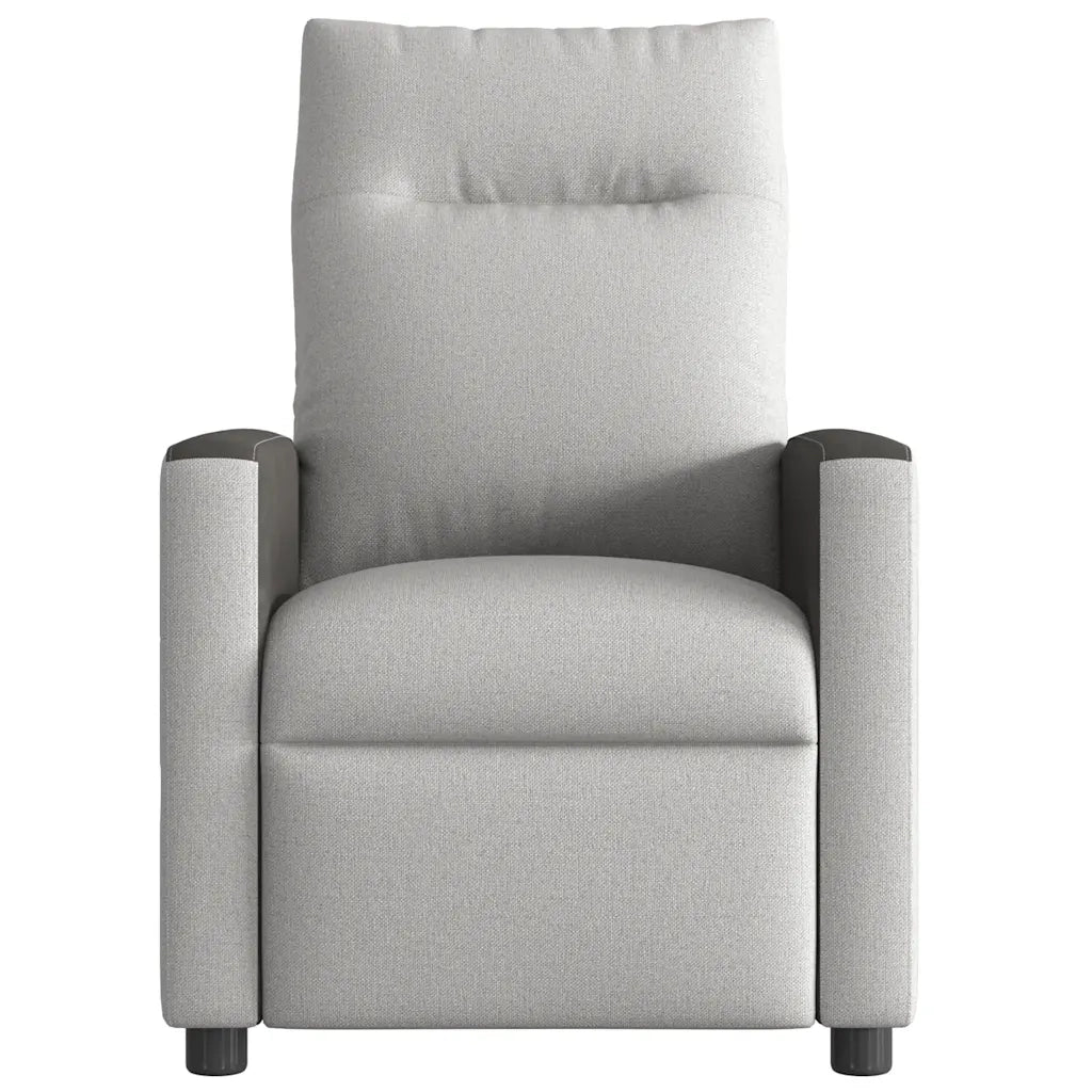 Poltrona Reclinabile in Tessuto Grigio Nuvola 4104824