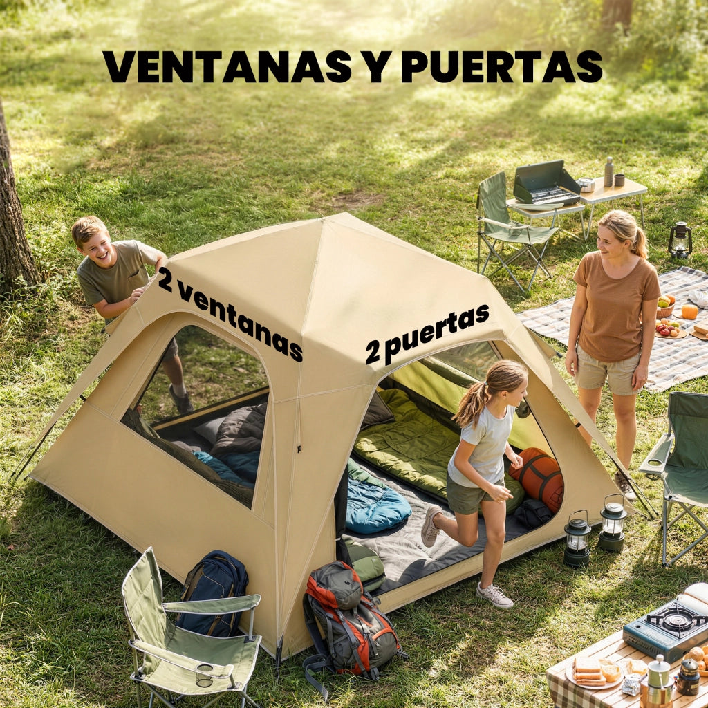 Tenda da campeggio ¨C zephmum ¨C 2-3 posti, colore kaki
