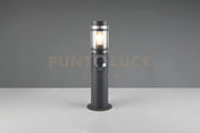 PAOLMA PALO DA ESTERNO METALLO ANTRACITE CON SENSORE MOVIMENTO IP44 H.50CM 1 LUCE ATTACCO E27