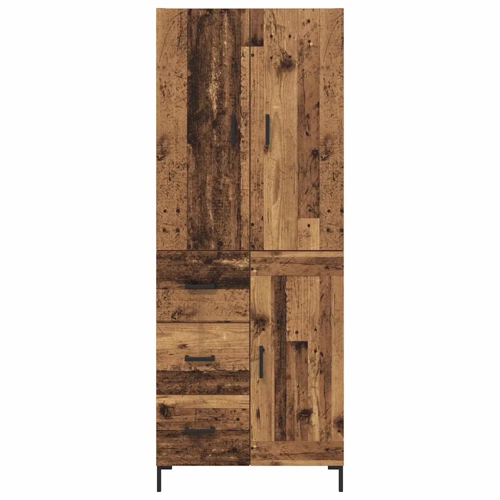 Credenza-Buffet-Armadio da cucina Legno vecchio 69,5 x 34 x 180 cm Legno multistrato 378667