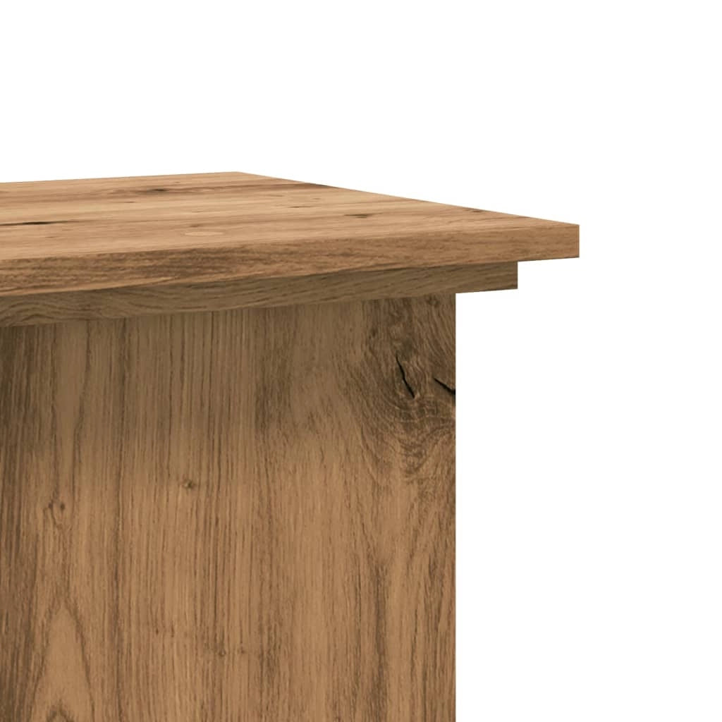 Portavasi mobiletto per fiori 33 x 33 x 100 cm legno ingegnerizzato marrone 02_0045138