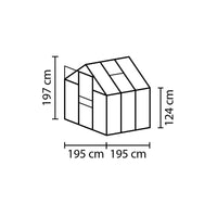 Serra da Giardino Vitavia Comet 3800 195x195x197 cm in Alluminio Anodizzato e Policarbonato