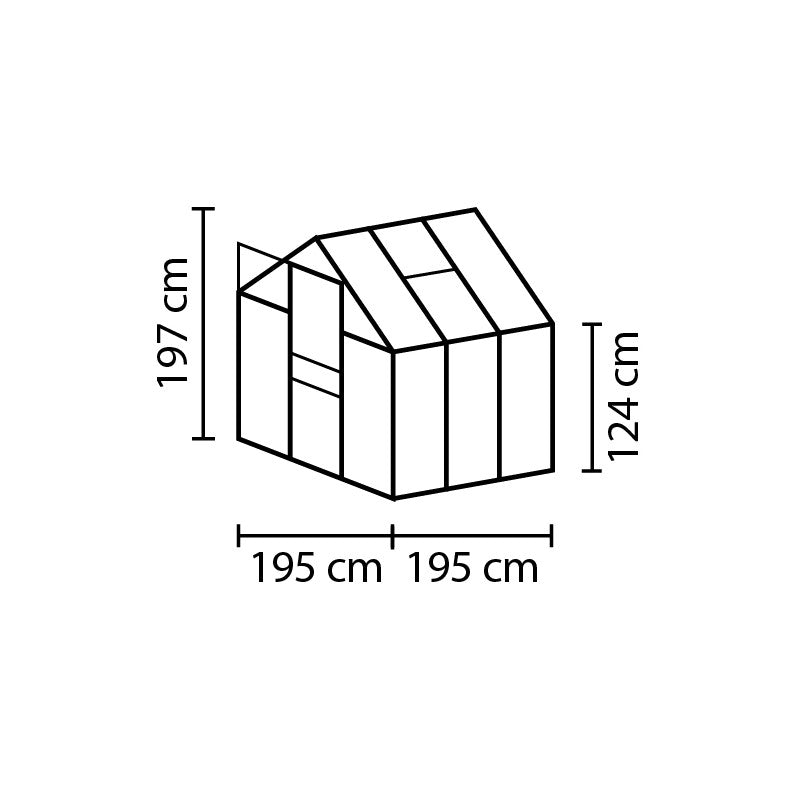 Serra da Giardino Vitavia Comet 3800 195x195x197 cm in Alluminio Anodizzato e Policarbonato