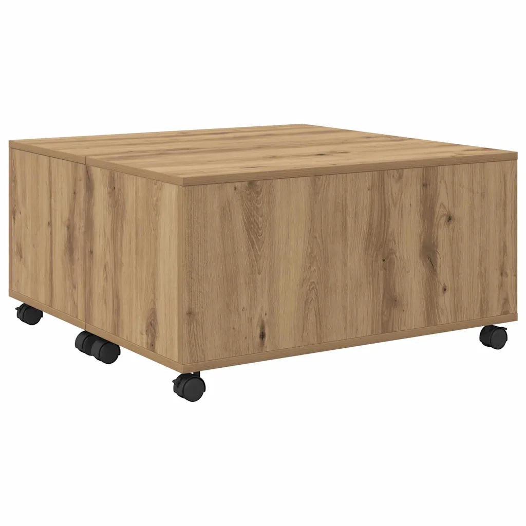 Tavolino da salotto Rovere artigianale 75 x 75 x 38 cm 875481
