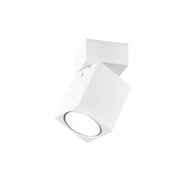 Applique a led CONNECT orientabile quadrata Bianca da 1xGu10 Perenz