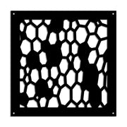 ALVEARE - Pannello in PVC traforato - Parasole Colore: nero, Misura: 48x48 cm
