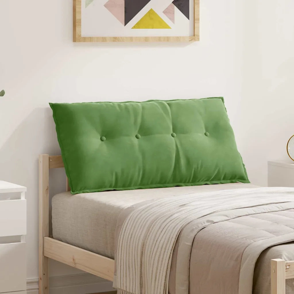 Cuscino per Schiena Verde chiaro 100 x 50 cm Tessuto in Cords