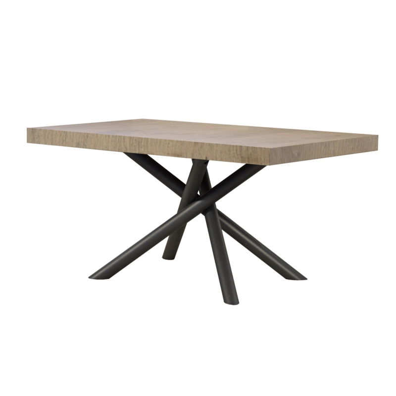 Tavolo allungabile 90x160/264 cm Famas telaio Antracite - Quercia Natura