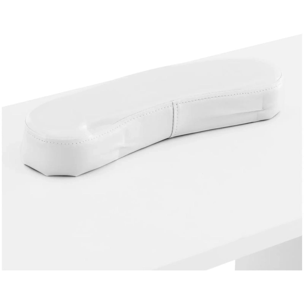 Tavolo per manicure 119 x 45 x 77 cm 4 cassetti 6 ruote in gomma MDF bianco 14_0009977
