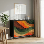 Credenza BONN Rovere Nero 102 x 33 x 76 cm Legno ingegnerizzato 8006981
