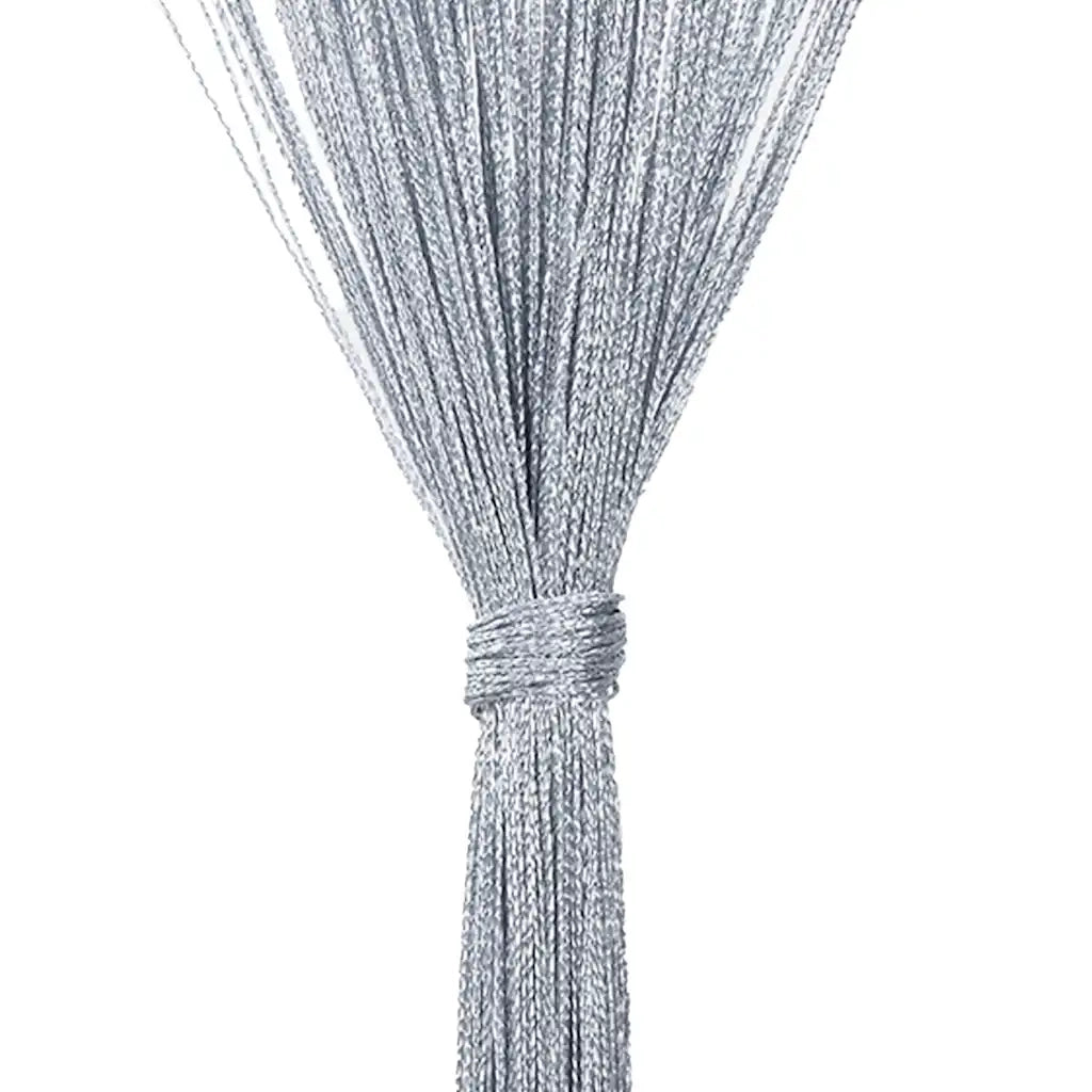 Tende a Filo 2 pz Grigio Chiaro 100x250 cm
