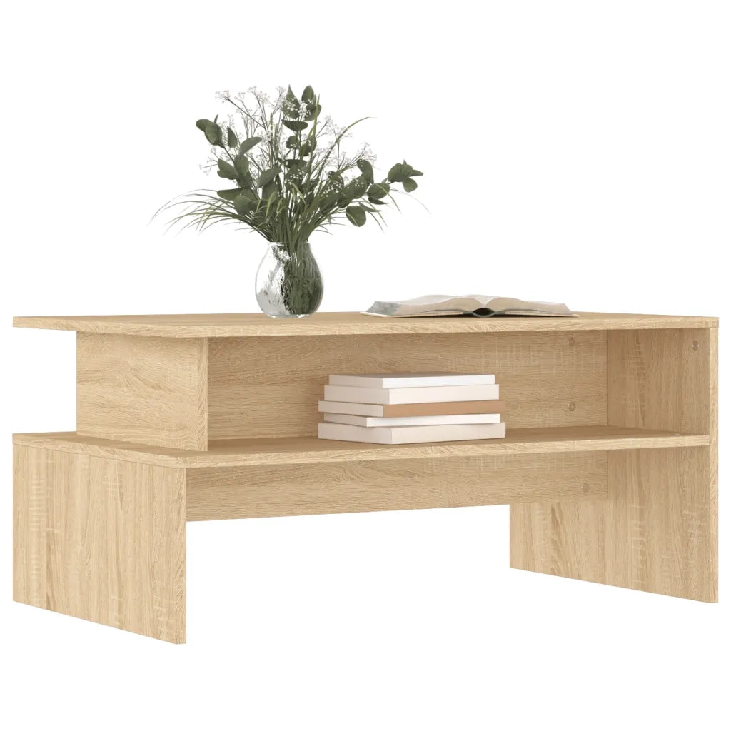 Tavolino Salotto Rovere Sonoma 90x55x42,5 cm Legno Multistrato 834280