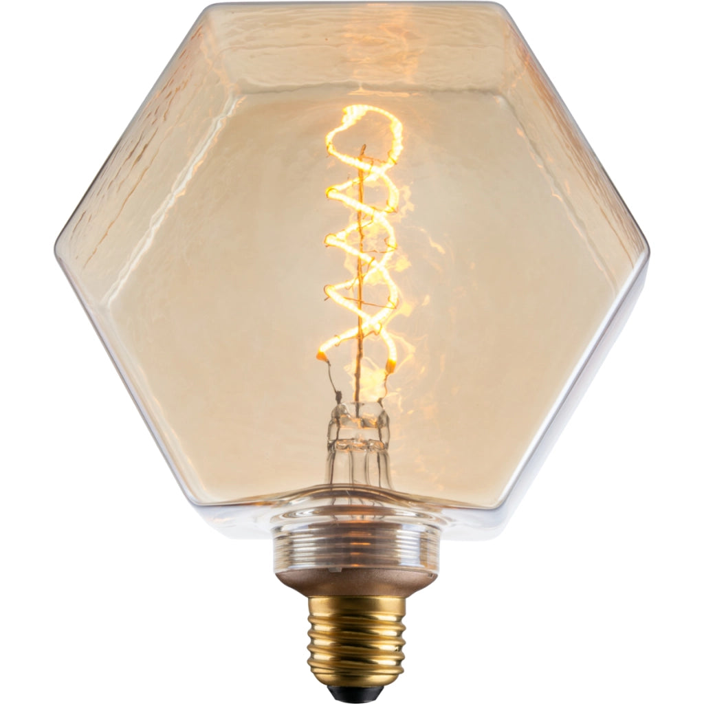 Lampadina LED Filament ambra E27 4W 260lm 1800K Polux