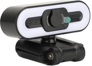Webcam 4K, Webcam 4K con Microfono, Illuminazione, Porta USB 2.0, Car Beauty PC Camera per Laptop, Videocamera, Streaming in Tempo Reale