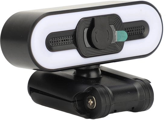 Webcam 4K, Webcam 4K con Microfono, Illuminazione, Porta USB 2.0, Car Beauty PC Camera per Laptop, Videocamera, Streaming in Tempo Reale