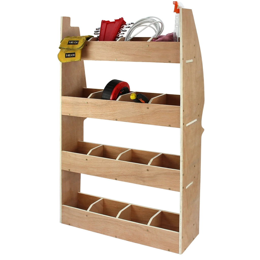 Scaffale per Van Peugeot Partner II Legno Compensato per Attrezzi e Accessori