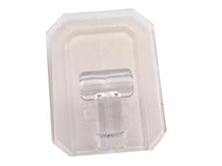 GANCI GIGANTI ADESIVI IN PLASTICA TRASPARENTI- - mm.58x78h. - 25 pezzi