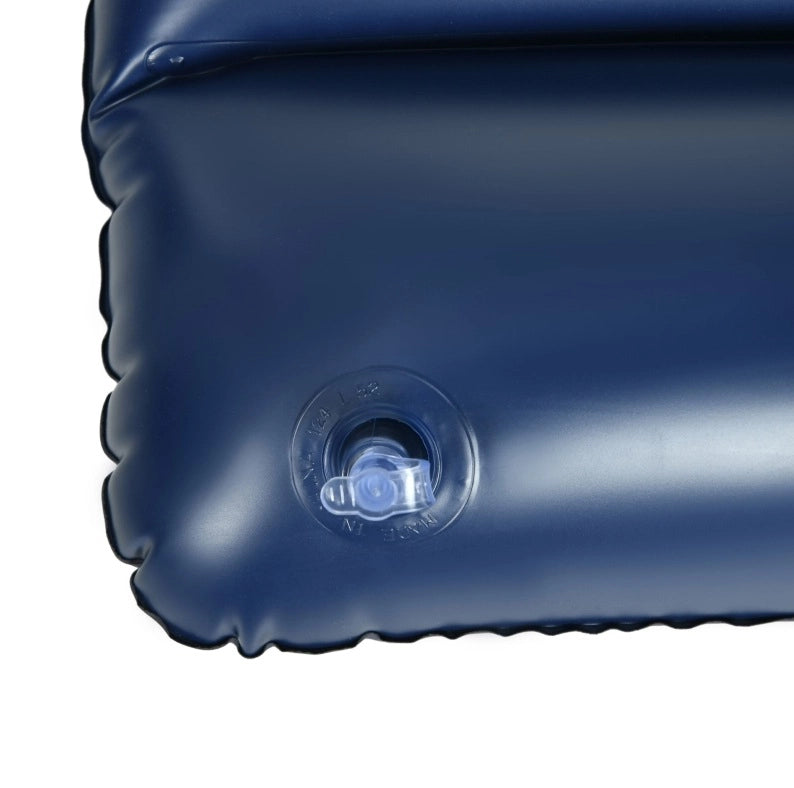 Materasso gonfiabile matrimoniale ULEVR 203x152x22 cm con pompa manuale integrata e 2 cuscini, blu