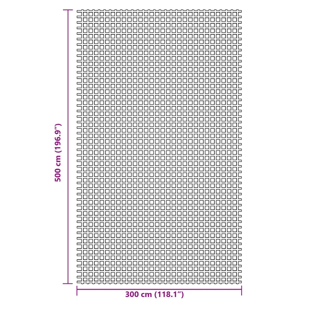 Tappeto da Tenda Antracite 5x3 m