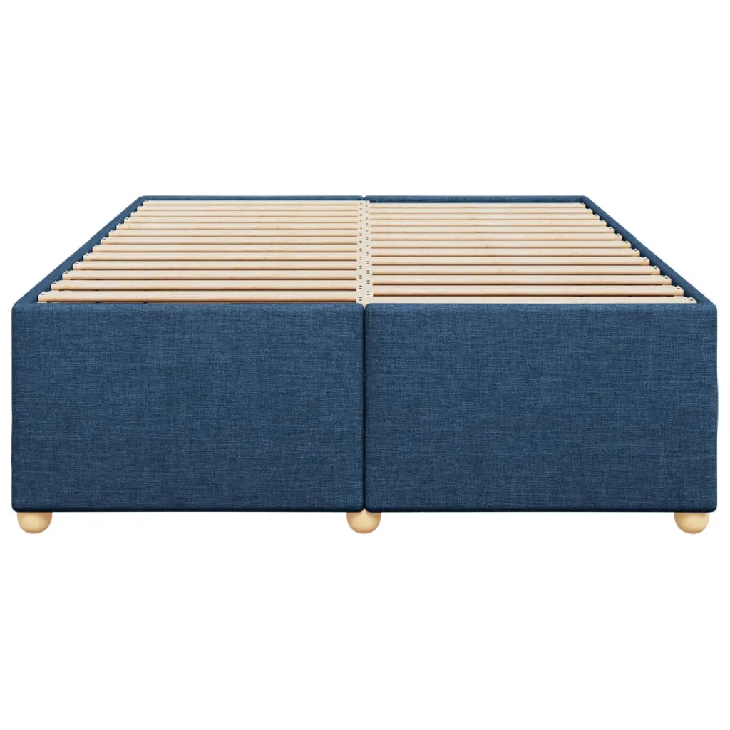 Giroletto senza Materasso Blu 160x200 cm in Tessuto