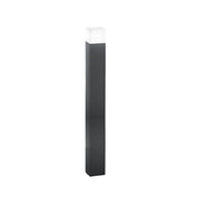 Paletto Esterno Moderno Tower Alluminio Antracite 1 Luce E27 Ip54 H90