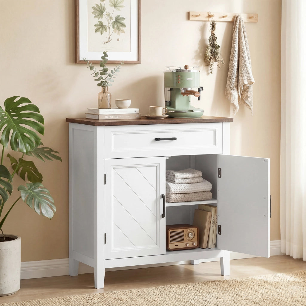 Credenza Moderna Rustico ¨C Xylo ¨C 2 Ante con Ripiano Regolabile