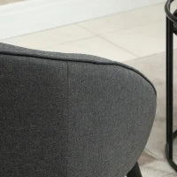 Sedia da pranzo sedia da soggiorno sedia da ufficio sedia imbottita moderna poliestere legno grigio 71 x 65 x 75 cm