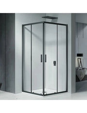 Box doccia con telaio nero con ante scorrevoli HAMAR 207 RIHO 80x80 x200cm
