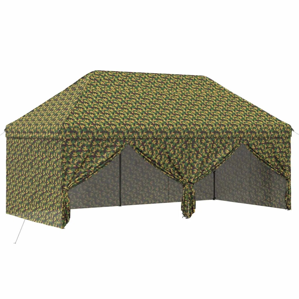 Tendone con 4 Pareti Laterali 2,9 x 5,8 m Camouflage Militare 42036828