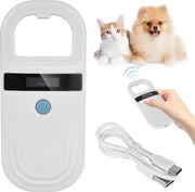 Lettor di microchip per animali - Scopritore di microchip per cani e gatti - Lettore di microchip per animali con scanner di ID