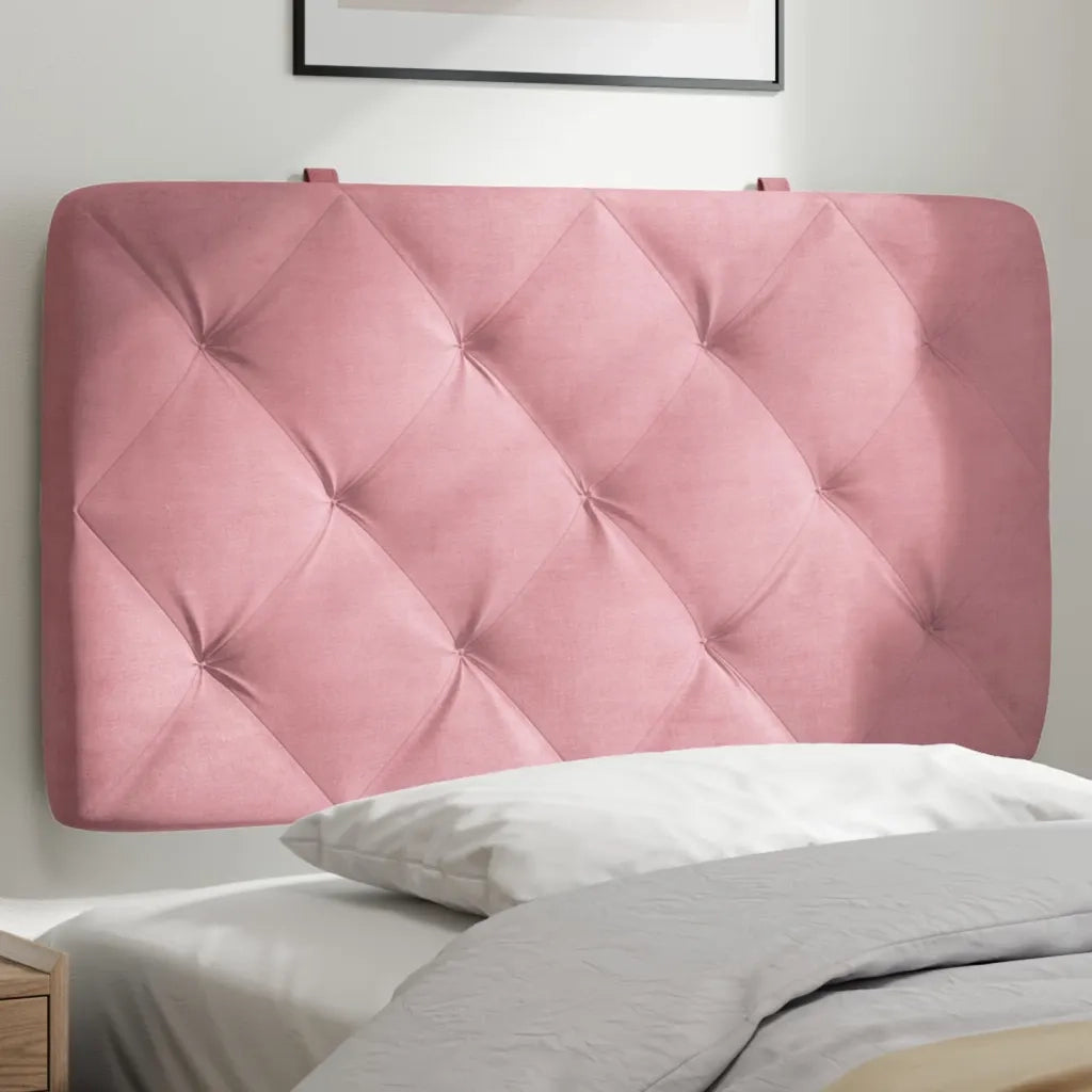 Cuscino Testiera Rosa 90 cm in Velluto CFW3677151