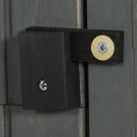 Capanno da Giardino Porta Attrezzi in Legno Impermeabile, 77x54.2x179cm - Grigio