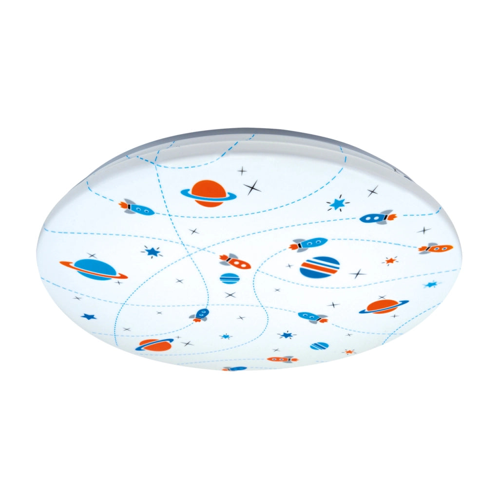 Plafoniera LED KIDI bimbi multicolor tonda 33,5cm 20W 4000K IP44