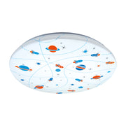 Plafoniera LED KIDI bimbi multicolor tonda 33,5cm 20W 4000K IP44