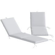 Cuscini Chaise Longue ¨C zephmum ¨C Grigio Chiaro 182x53x6cm