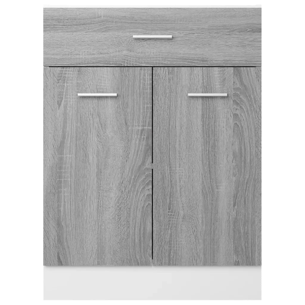 Mobiletto Grigio Sonoma 60x46x81,5 cm in Legno Multistrato cod mxl 74439