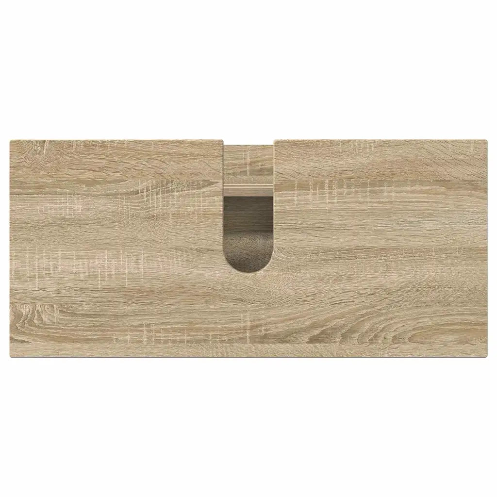 vidaXL Set di mobili per il bagno 4 pcs rovere sonoma 30 x 35 x 192 cm
