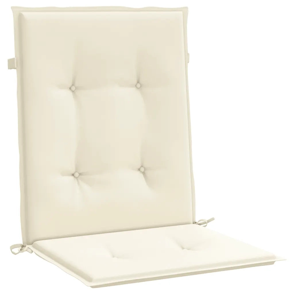 Cuscini per Sedia 6 pz Crema 100x50x3 cm in Tessuto Oxford