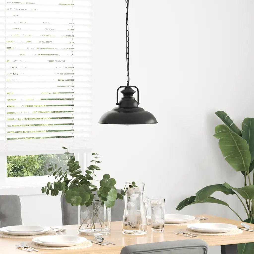 Lampada a Sospensione E27 Nero ?31 cm in Metallo CFW9288922