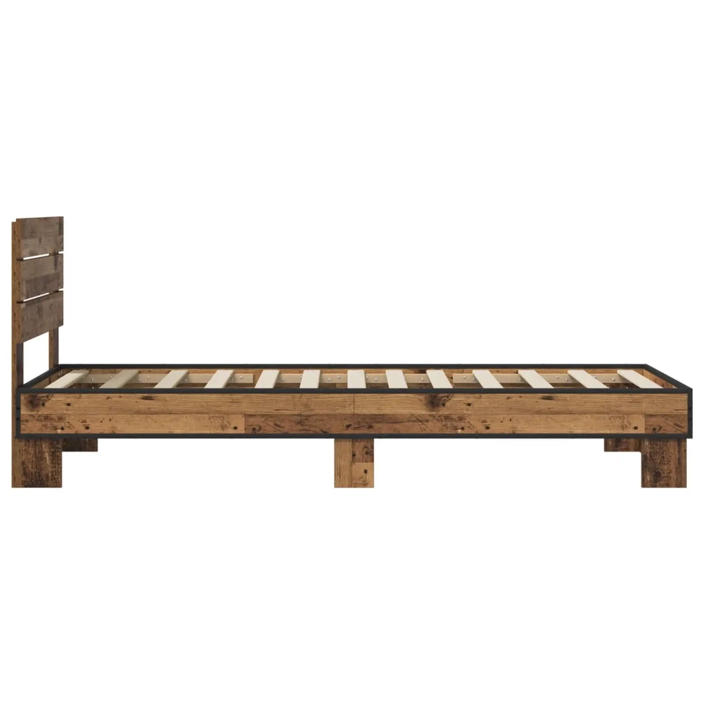 Struttura letto con testata Legno antico 80 x 200 cm 8009091
