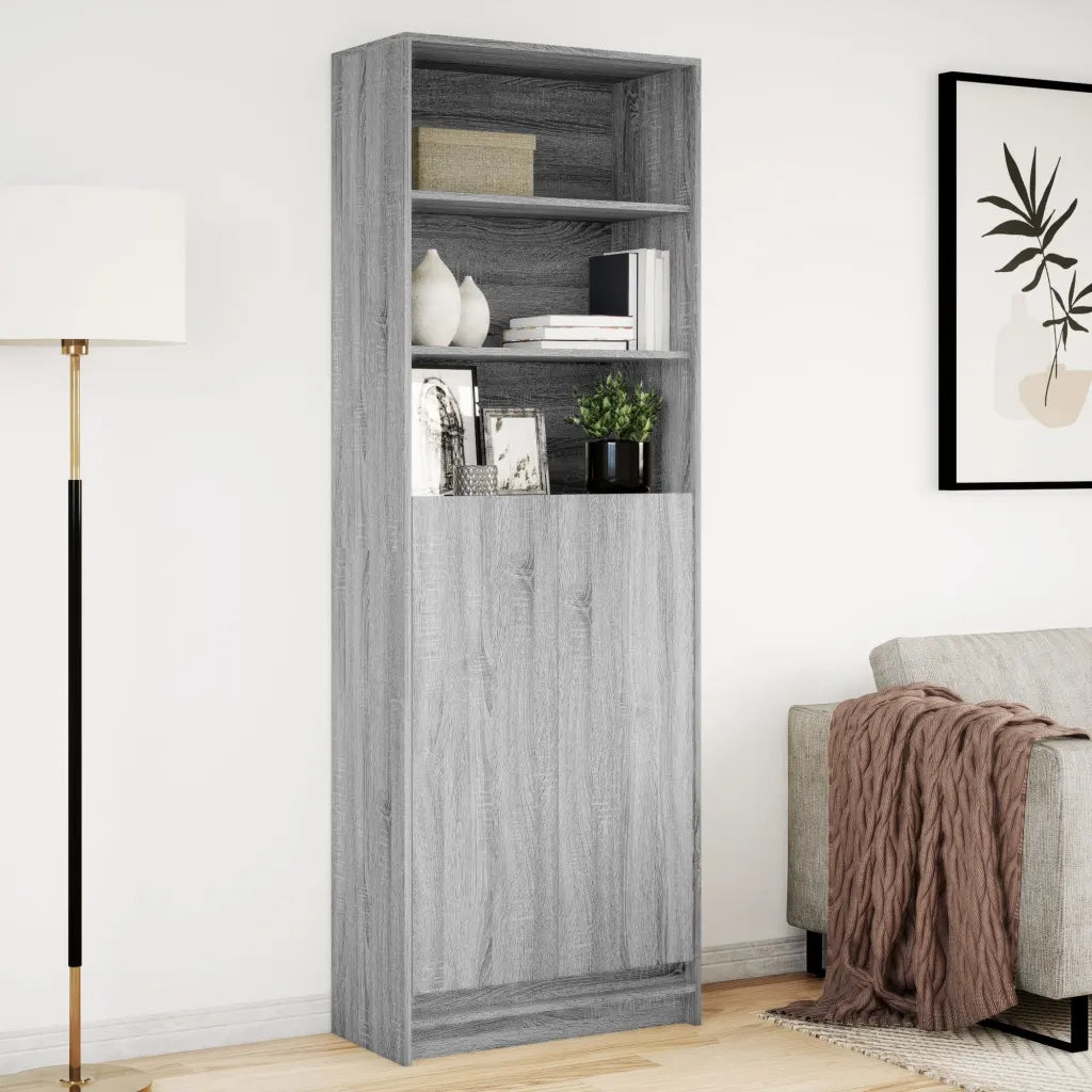 Credenza con LED Grigio Sonoma 69x32,5x200 cm in Truciolato 3307910