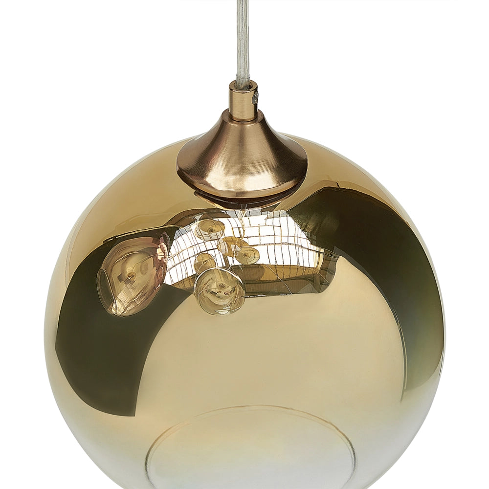 Plafoniera in vetro multicolore con 6 luci paralumi 149 cm soggiorno camera da letto stile moderno