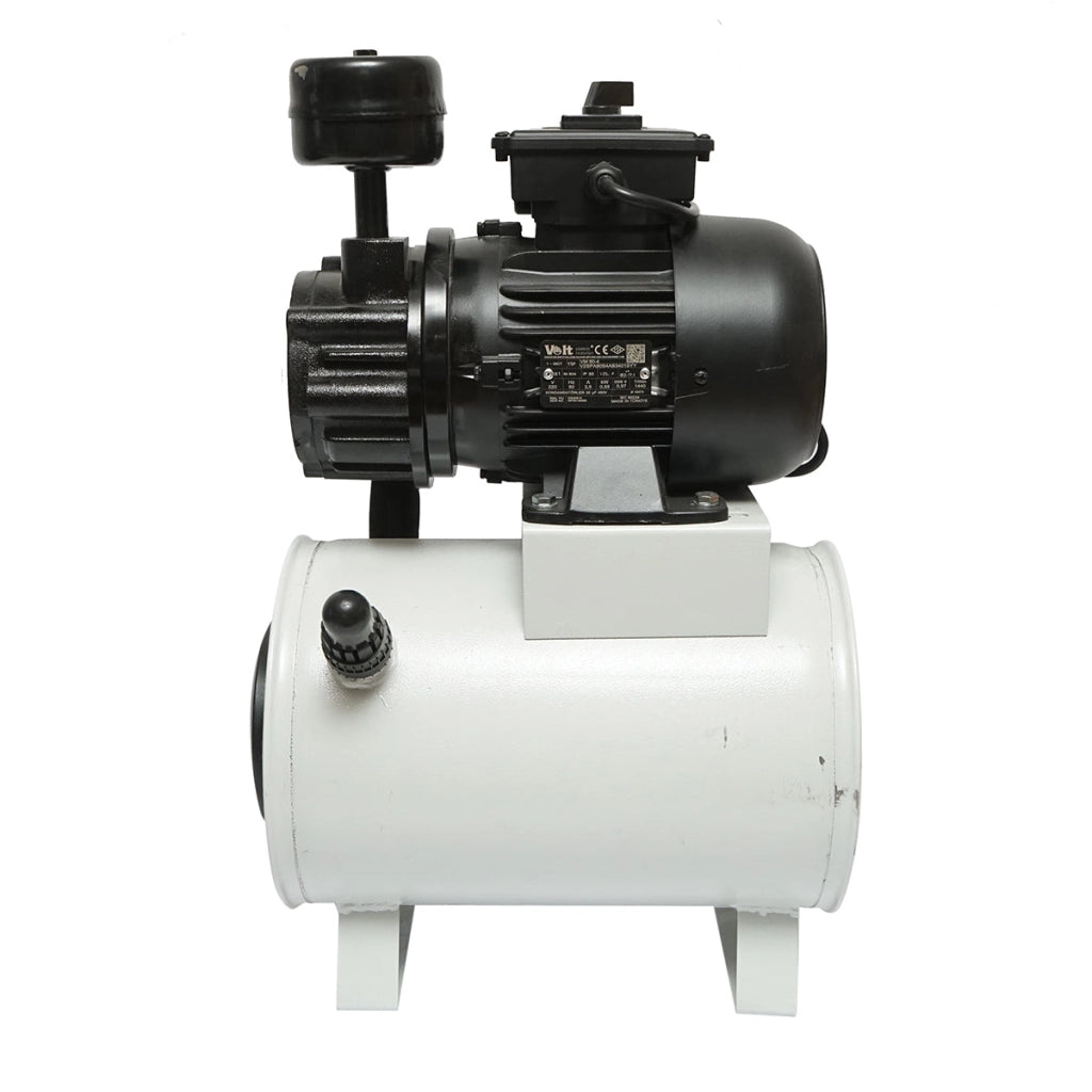 Pompa per vuoto a secco con motore da 550 W, 200 l/min 1440 giri/min e serbatoio per mungitrice per mucche Breckner Germany