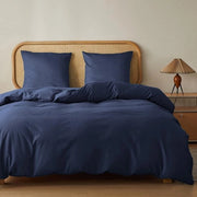 Set di Cuscini in Cotone 200 x 200 cm in Blu Profondo