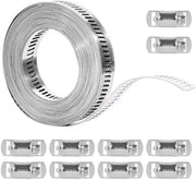 Assortimento di Slangklemme RVS - 4 Metri - Verstilabile - Acciaio Inossidabile - Adatto per Tubi Acqua/Gas - Idoneo per Giardino/Casa - Slangband