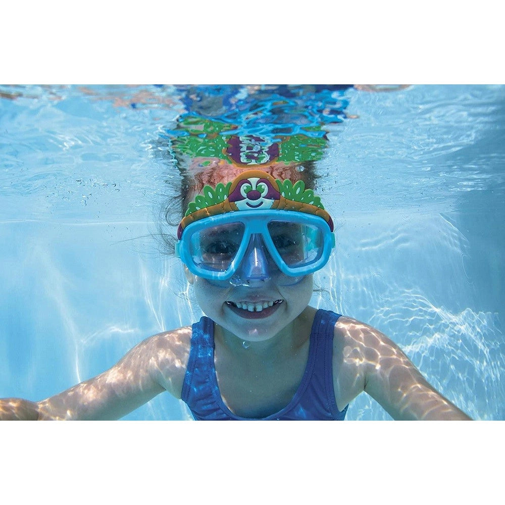 Trade Shop - Maschera Subacquea Per Bambini Con Animaletti 3+ Anni 3 Fantasie Assortite 22064 -