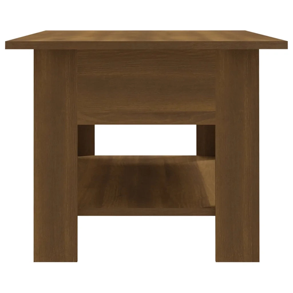 Tavolino da Salotto Rovere Marrone 102x55x42 cm in Truciolato cod mxl 6252