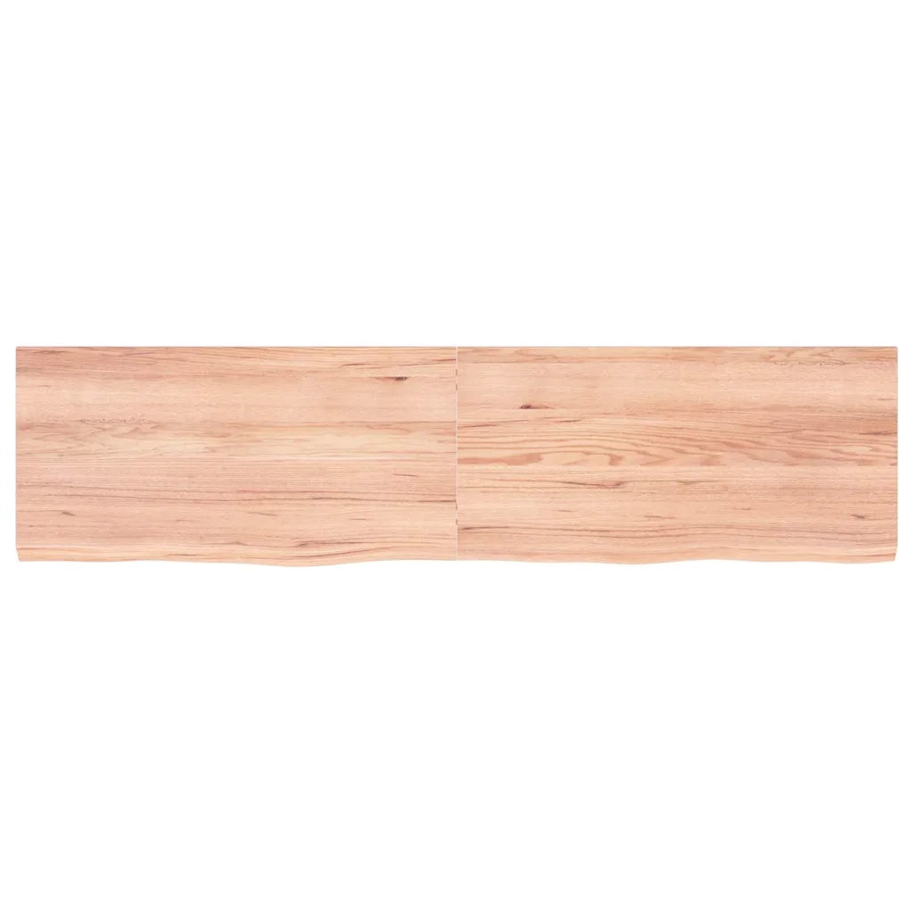 Ripiano Muro Marrone 160x40x(2-4) cm Massello Rovere Trattato 363710
