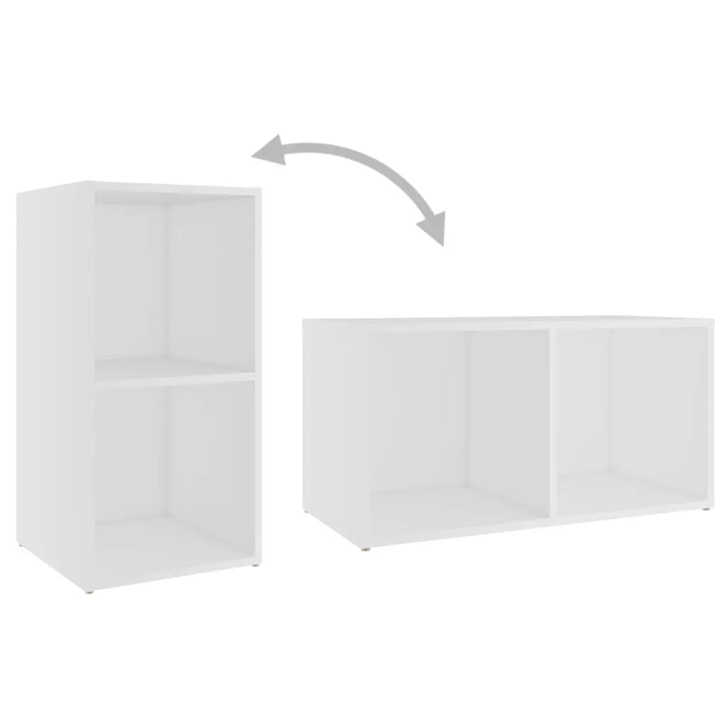Mobili TV 4 pz Bianchi 72x35x36,5 cm in Truciolato